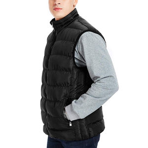 Gilet matelassé d'hiver OEM de haute qualité pour homme, coupe-vent, motif imprimé personnalisé, style streetwear, chaud et rembourré - Product Image 2