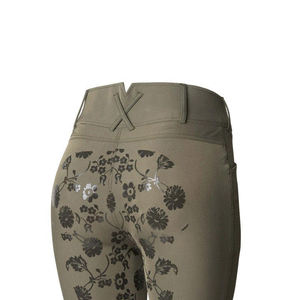 Leggings de equitación de silicona con estampado completo, cintura alta, bolsillos móviles, elásticos en cuatro direcciones, de secado rápido - Product Image 4