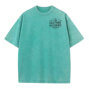 Camisetas de Hombre Tejidas Personalizables con Lavado Ácido y Vintage, 100% Algodón, Transpirables, de Secado Rápido, Alta Calidad y Elegantes - Product Image 1