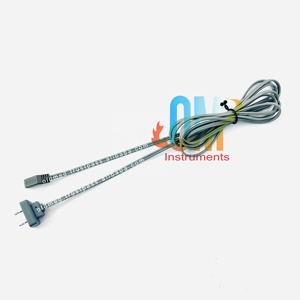 Nuevo Juego de 2 Cables de Acero Inoxidable Ellman IEC-JX/B de Primera Calidad para Fuente de Alimentación Eléctrica, Reutilizables, CE-IEC-Bipolar - Product Image 5