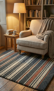 Custom Size Anti-Slip Natural Woolen Area Rug Modern Abstract Design for Hotel Home Decor Flooring Rugs - Product Image 5