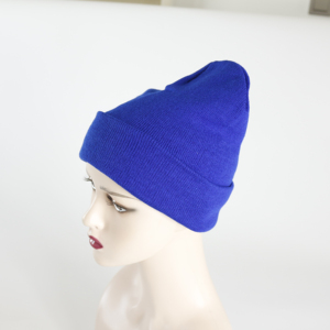Heavy Duty Work Beanie Men Double Layer Solid Design Thick Animal Wool Fiber Rigid Edge Folded <b>Bands</b> - Product Image 6