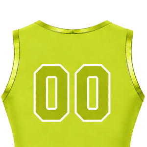 Camiseta Corta sin Mangas Verde Lima para Animadoras, Uniforme Deportivo Personalizado para Equipos, Ropa Deportiva de Alto Rendimiento, Ropa de Entrenamiento - Product Image 5