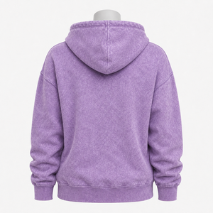 เสื้อฮู้ดดี้ผ้าทนทานสำหรับผู้หญิง ล้างสีแบบแอซิดวอช ระบายอากาศได้ดี สวมใส่สบาย เป็นมิตรกับสิ่งแวดล้อม แห้งเร็ว ดีไซน์ทันสมัย เสื้อฮู้ดดี้ล้างสีแบบแอซิดวอชสำหรับผู้หญิง - Product Image 3