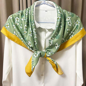 <b>Silk</b> <b>Scarf</b> Modern Lightweight Style For Hair Band Neck Wrap And Fashion Accessories <b>Silk</b> <b>Scarf</b> - Product Image 4