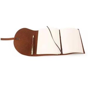 Vintage <b>A5</b> Leather Hardcover Notebook with Sewing Binding Planner <b>Diary</b> Travel Journal Gift Box - Product Image 3