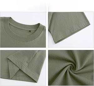 Camiseta de Lujo Personalizada de Alta Calidad para Hombre, 100% Algodón, Talla Grande, Cuello Alto, Manga Corta, Transpirable, Corte Cuadrado - Product Image 6