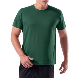 Custom Performance Crew Neck T <b>Shirt</b> Moisture Wicking <b>Polyester</b> Athletic Sportswear Quick Dry Training Gym Tee For Men - Product Image 1