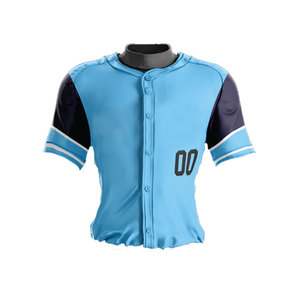 Men's <b>Black</b> Baseball Jersey Short Sleeve Button Front Team Name Sportswear Custom Logo Uniform Top - Product Image 6