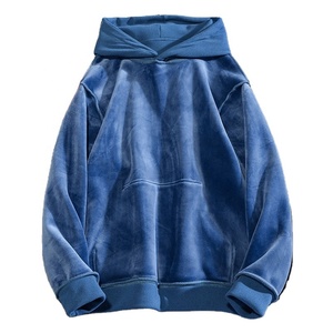 Homme เสื้อกันหนาวมีฮู้ดสำหรับผู้ชาย,เสื้อสเวตเตอร์แบบสวมศีรษะหนาไม่ผูกเชือกสีพื้นหนาปี460Gsm ผลิตตามสั่ง - Product Image 2