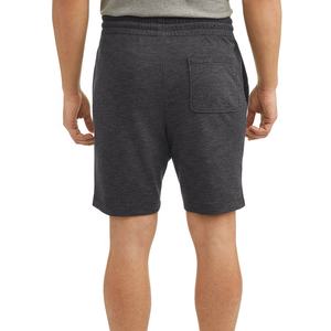Shorts de basketball décontractés pour hommes en polyester/coton de haute qualité, avec logo sur le bas, écologiques, vente en gros OEM - Product Image 2