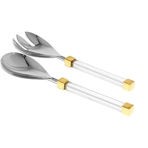 <b>Salad</b> Servers Stainless Steel With Mother Of Pearl Handles Elegant <b>Salad</b> <b>Tools</b> Set - Product Image 5