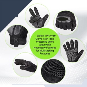 Guantes de Trabajo de Seguridad para Conductor CAPTAIN INDUSTRY CI-TSG-107, Diseño Nuevo y Moderno, Antideslizantes y Anti-Impactos, de Cuero, Precio al por Mayor, Personalizables - Product Image 3
