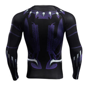 Camisetas de Compresión Personalizadas para Hombre, Manga Larga, Protección Solar, Sublimadas, para BJJ, MMA, Natación, Manga Corta - Product Image 4