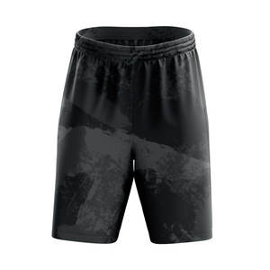Shorts de sport respirants à taille mi-haute avec logo imprimé numériquement sur le devant, en polyester 100%, pour le basketball et les loisirs, vente en gros - Product Image 5