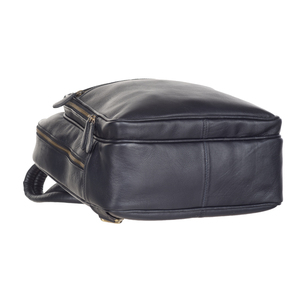 Sac à dos pour ordinateur portable en cuir, sac de bureau, sac de voyage, sac d'école, léger, multifonctionnel, facile à transporter, grand rangement, designs italiens - Product Image 3