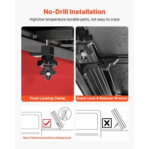 Copertura Rigida Tri-Fold Impermeabile a Basso Profilo per Cassone Pick-up Ford Maverick 2022-2025, Compatibile con Cassone da 4.5 ft (54.4 Pollici) - Product Image 6