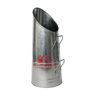 Cubo de carbón galvanizado con pala, accesorio de almacenamiento de Metal, bajo precio - Product Image 4