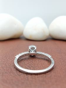 14k Solid Gold VVS Lab Grown 2ct Oval Cut Diamond Classic Solitaire Engagement Wedding Gift Party <b>Ring</b> IGI Certificate Women's - Product Image 6