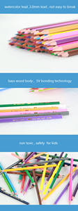 Ensemble de <span class=keywords><strong>crayons</strong></span> de couleur solubles dans l'eau pour enfants, 12, 24, 36, <span class=keywords><strong>72</strong></span> couleurs, <span class=keywords><strong>crayons</strong></span> de couleur à cœur souple de 3 mm - Product Image 5