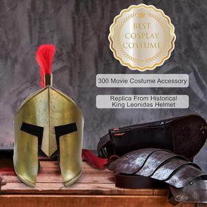 Casco Decorativo del Guerrero Espartano Griego Rey Leónidas, Réplica de Casco Romano para Decoración de Mesa en Hogar u Oficina y Regalo Coleccionable - Product Image 5
