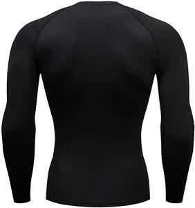 Último Diseño en Camisetas Deportivas Rash Guard para Hombre, de Poliéster/Nailon, Color Sólido, Manga Larga, con Impresión de Logotipo Personalizado, Camisetas Rash Guard Digitales - Product Image 2