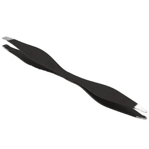 Pince à épiler professionnelle double face en acier inoxydable poli, fine et durable, 10 mm, pour sourcils et cils, qualité supérieure, pour femmes - Product Image 3