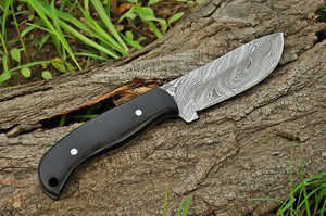 Couteau de chasse professionnel en acier Damas de haute qualité avec manche en Micarta, personnalisable, support OEM/ODM, qualité industrielle DIY - Product Image 2