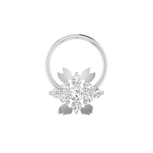 AJRETAIL 0.08 Carat Natural <b>Diamond</b> Round Brilliant Cut 14K Gold Ethnic Women's <b>Nose</b> Pin HI Color VS-SI Clarity Fine Rings - Product Image 3