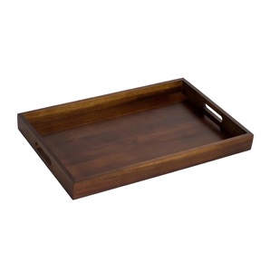 Bandeja Rectangular para Servir, Ecológica y Sostenible, con Diseño de Madera, Duradera, con Asas de Metal, al Mejor Precio - Product Image 3