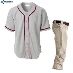 ชุดยูนิฟอร์มทีมเบสบอลเยาวชน รับสกรีนโลโก้ตามสั่ง - Product Image 4