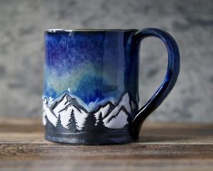 Taza de Cerámica con Esmalte Reactivo para Latte, Cappuccino y Té, 450 ml - Product Image 3