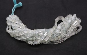 Cuentas de Aguamarina Natural Facetadas de Forma Irregular, 5x7-8x11MM, Cuentas de Piedras Preciosas de Aguamarina con Forma de Gota para Fabricación de Joyas al por Mayor - Product Image 5