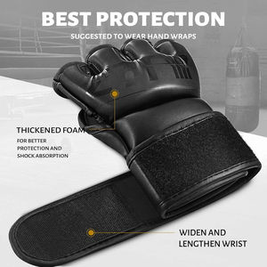 Gants de fitness MMA 100% cuir fabriqués en usine pour adultes, prix de gros confortable pour les vêtements de combat en arts martiaux et boxe - Product Image 2