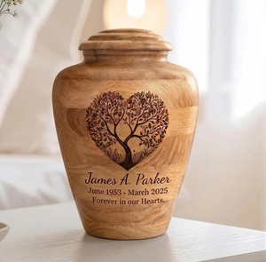 โกศไม้รักษ์โลกแบบสั่งทำพิเศษ พร้อมลายสลักเพื่อเป็นที่ระลึกสำหรับทารกและสัตว์เลี้ยง  ตกแต่งด้วยไม้โรสวูด - Product Image 1