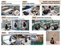 Jouet en peluche personnalisé style chinois, branche de fleur de prunier brodée, détails brodés, finition vernie mate