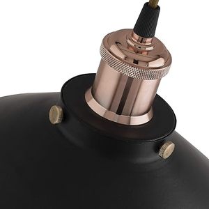 Industrial Metal Pendant Light Black Hanging Ceiling <b>Lamp</b> Vintage Loft <b>Kitchen</b> Dining Room Indoor Decorative Lighting - Product Image 5