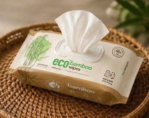 Toallitas de bambú orgánico biodegradables y suaves, 100% seguras para bebés y adultos, con muestras gratis. - Product Image 2