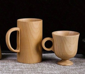 Premium Wooden Mug Handmade Solid Wood Coffee Mug Natural Finish Rustic Style Eco Friendly <b>Drinkware</b> for Kitchen Dining - Product Image 3