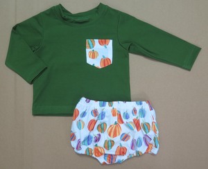 ชุดรอมเปอร์เด็กขายส่ง – ลายฟักทองสดใส - Product Image 2