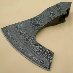 Tay Rèn Damascus Thép <span class=keywords><strong>Axe</strong></span> Đầu Đa Chức Năng Hatchet Đầu - Product Image 1