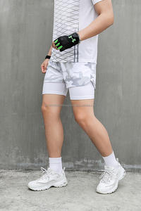 Pantalones Cortos Transpirables 2 en 1 para Hombre, Pantalones Cortos de Entrenamiento para Gimnasio, Talla Grande, Novedad - Product Image 5