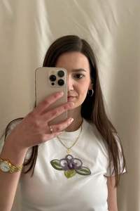 Suéter de Punto con Cuello Redondo y Manga Larga, Bordado con Parches de Estrellas, para Otoño e Invierno, Color Azul Lavanda, de Algodón, con Lentejuelas - Product Image 4