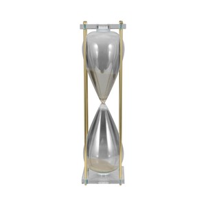 NUEVOS PRODUCTOS: Reloj de Arena Portátil Hecho a Mano, Estilo Moderno de Mediados de Siglo, Ecológico, con Marco Metálico, para Cumpleaños y Diwali - Product Image 2