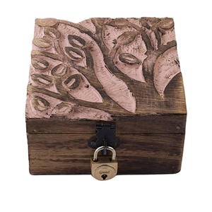 Affordable Vintage Wooden <b>Treasure</b> <b>Chest</b> for Jewelry, Coins, Keepsakes and Small Accessories By AALIYAN IMPEX - Product Image 4