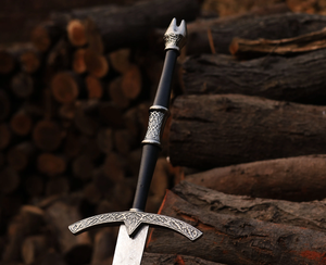 Espadas LEGACY BLADES, Réplica de Espada Metálica Moderna Hecha a Mano, Diseño Grabado, Acero Inoxidable, Coleccionable, para Bodas, Cumpleaños, Decoración para Colgar - Product Image 4