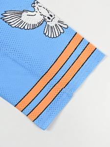 Camiseta de fútbol americano de malla oversize con gráfico de sublimación personalizado, cuello en V, estilo urbano, uniforme de equipo, OEM al por mayor - Product Image 4