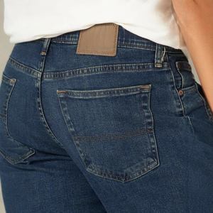 Jean baggy déchiré taille haute personnalisé pour homme avec rivets - Product Image 4