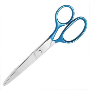 Ciseaux de couture en acier inoxydable de haute qualité avec poignée bleue pour la couture et la coupe de fils pour les tissus - Product Image 4