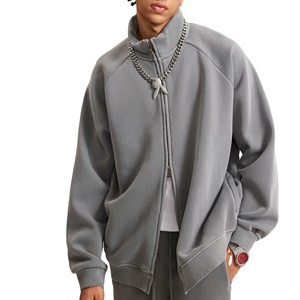 Sweat à capuche oversize avec logo 3d bouffant et fermeture éclair pour hommes OEM sur mesure - Product Image 2